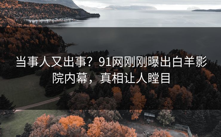 当事人又出事？91网刚刚曝出白羊影院内幕，真相让人瞠目